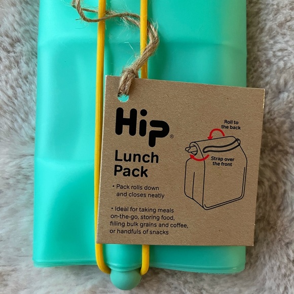 2/$20 ✨NWT HIP Lunch Pack Reusable Roll-up Bag Teal - Picture 2 of 5